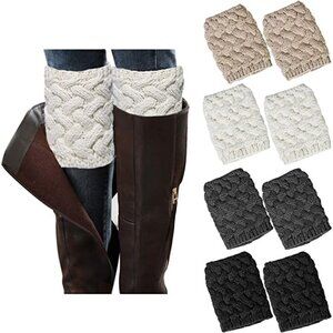 𝅺cute Knee High Socks Covers Warm Stockings Boots Dress Casual Winter Fall NWT